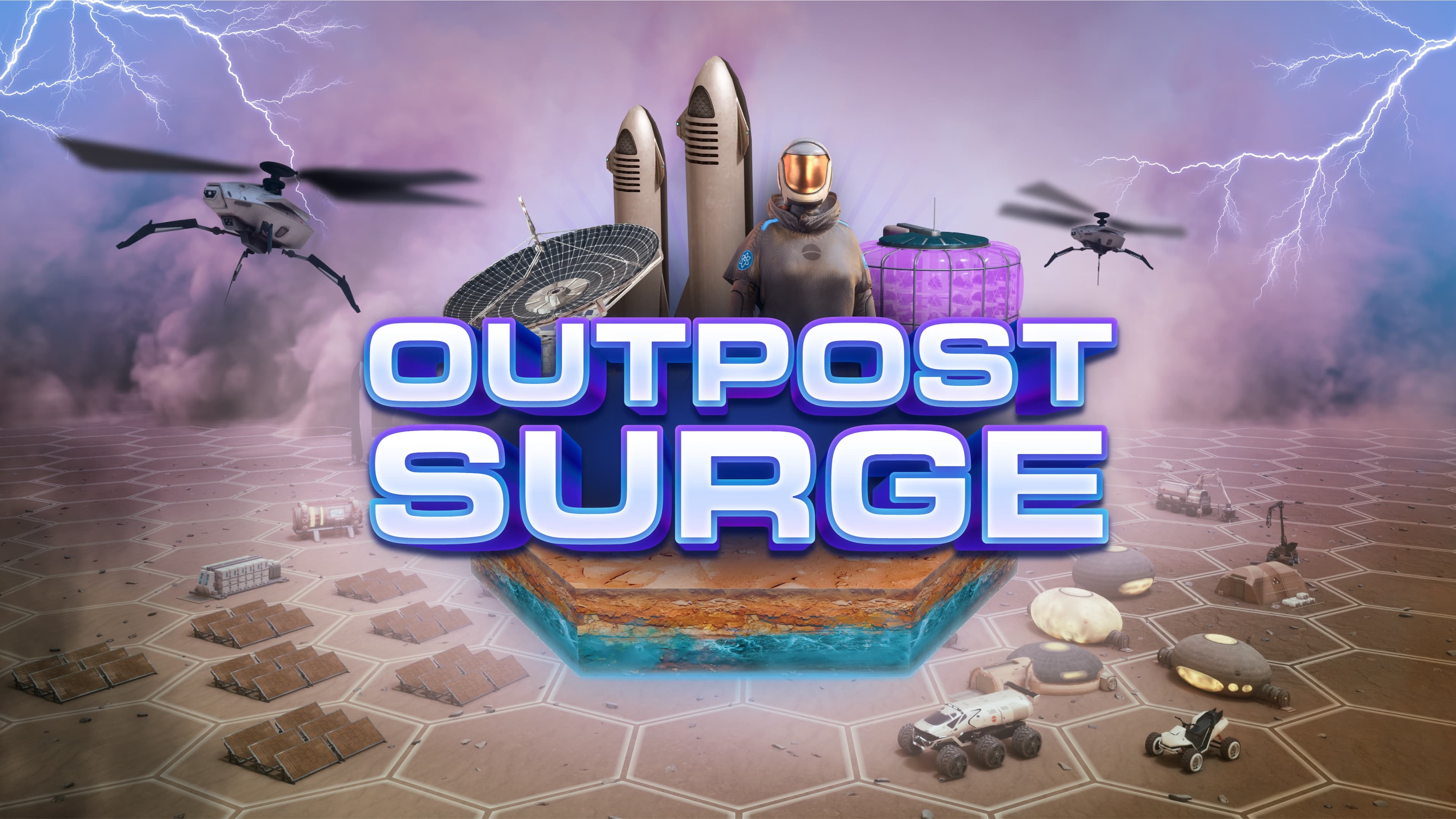 Card for new game Outpost Surge linking to game details page